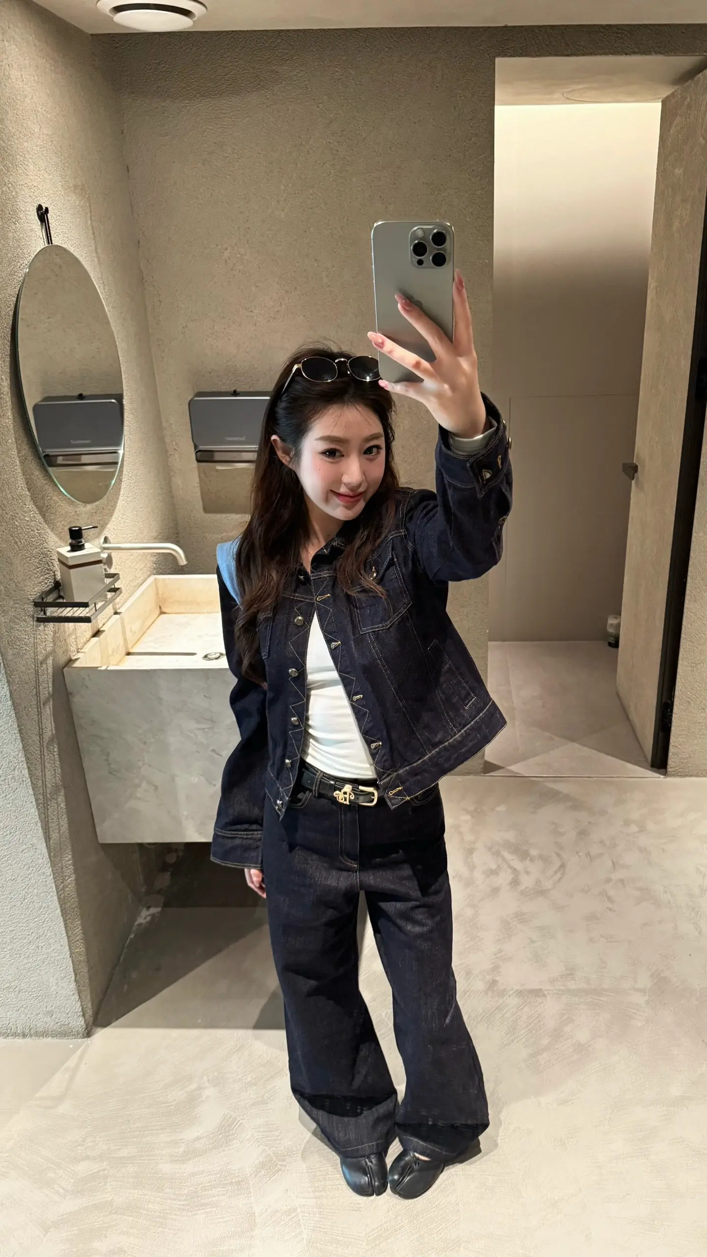 ootd穿搭 牛仔套装ootd
