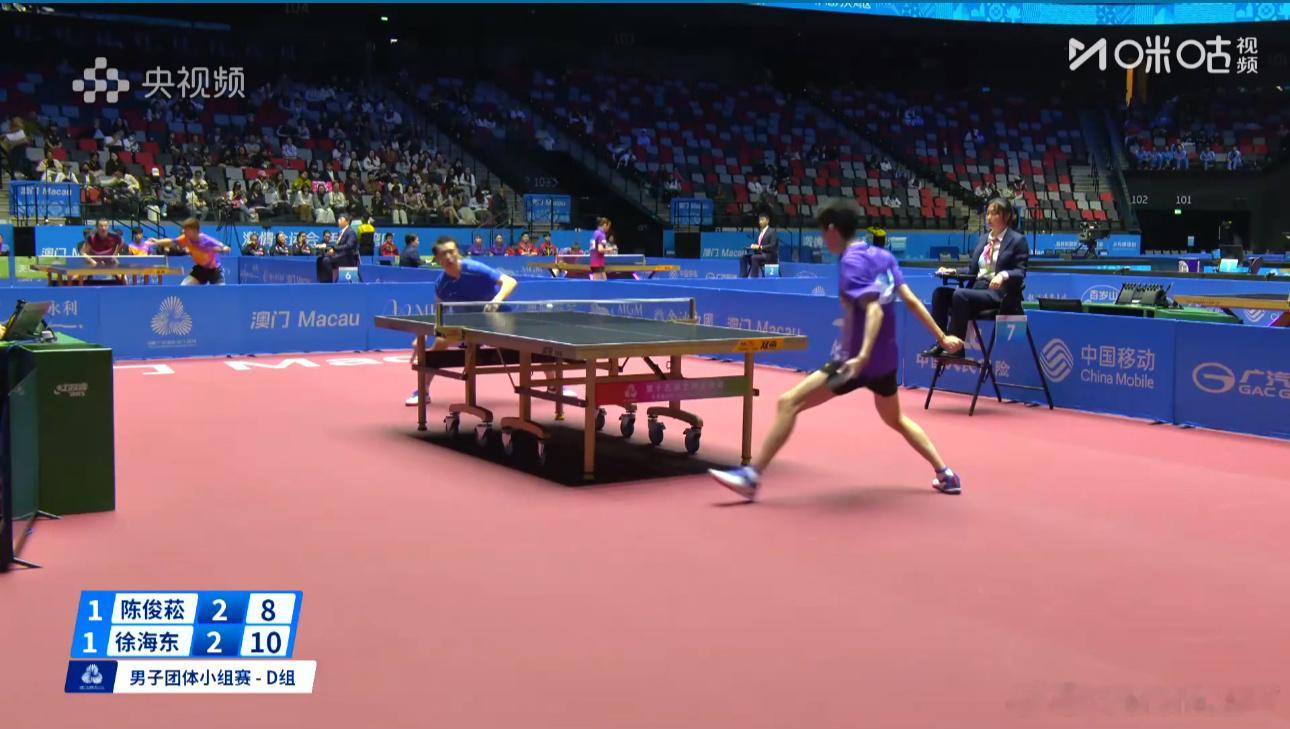 2025大湾区全运会男子团体D组福建1-2辽宁陈俊菘2-3徐海东（3-11 7-