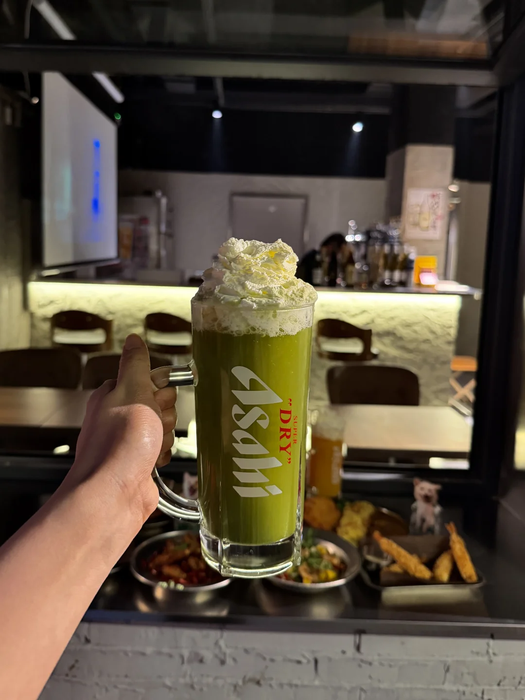 沈阳！！喝到了人生抹茶朝日🍵！！！