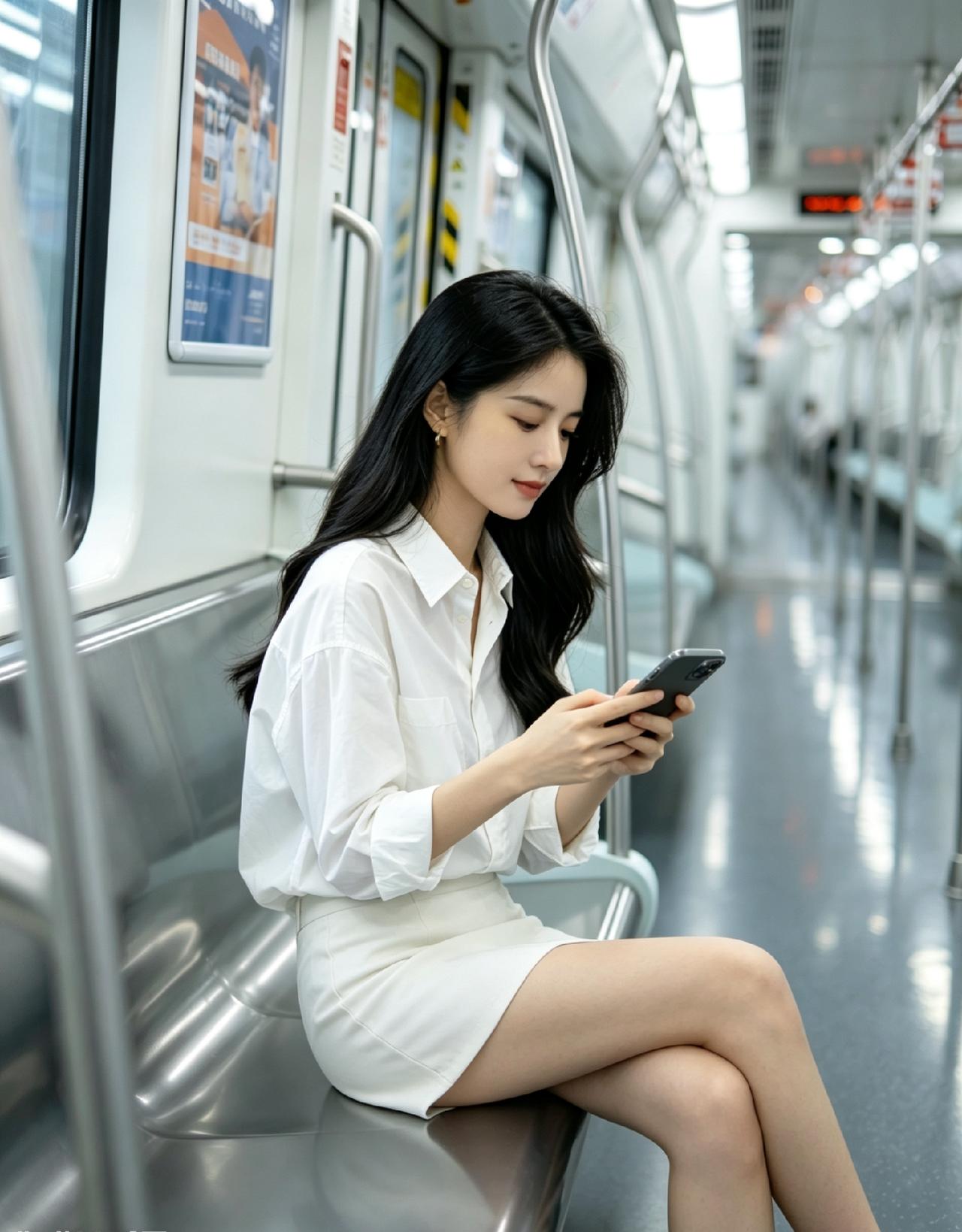 哎呀，为啥美女都喜欢做地铁呢？