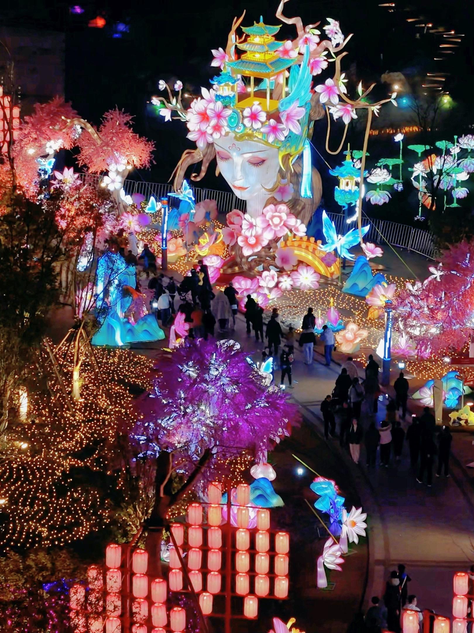 实拍❗️成都灯会的年味已经达到1000% 不用去自贡，在成都就能看到盛...