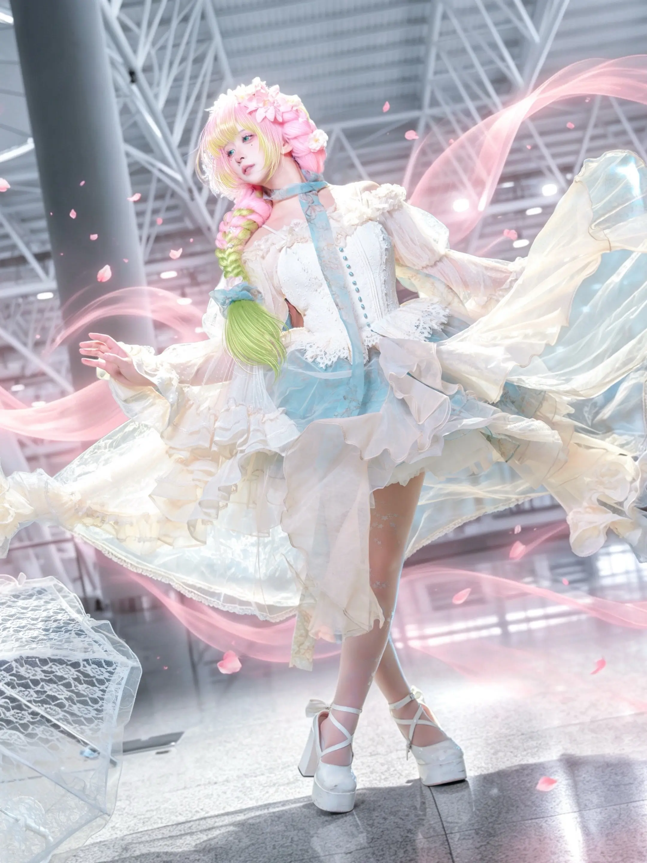 太好了！是蜜璃小姐！🌸。📷：  赛博头发