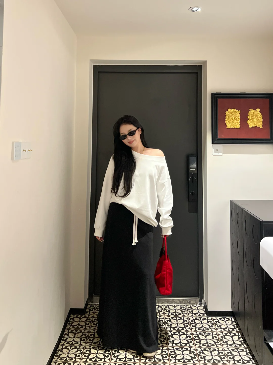 极简慵懒白配黑🤍