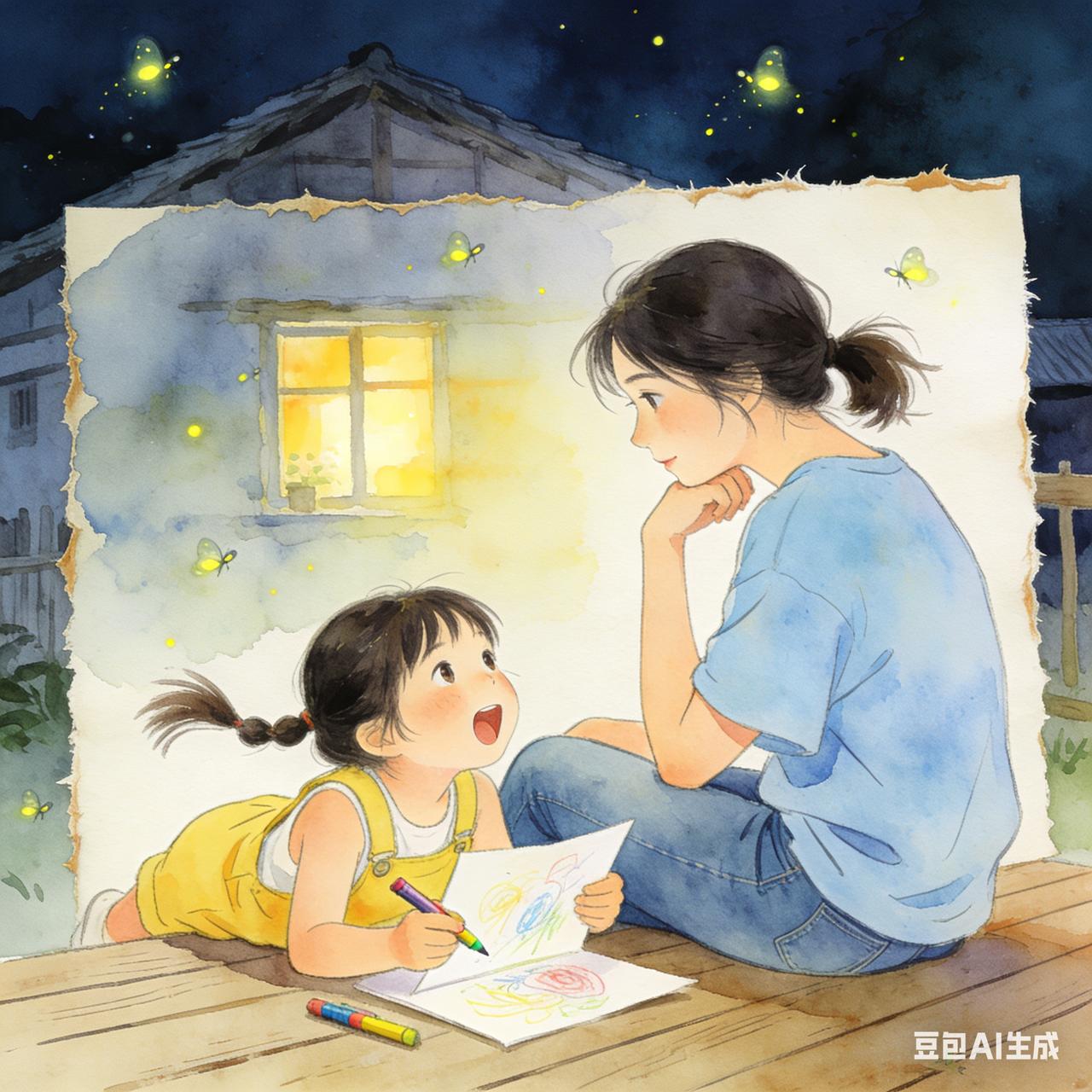 二年级小姑娘有心事了。
她昨晚忧心忡忡地跟我说，——她妈妈去开家长会了，回来要收