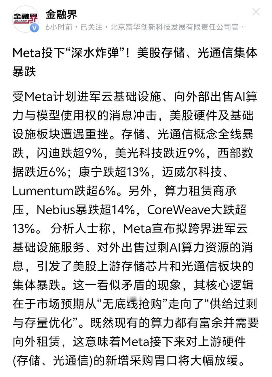今日利空消息来了:科技半导体的深水炸弹这个立功还是要引起大家重视的，美股的存储美