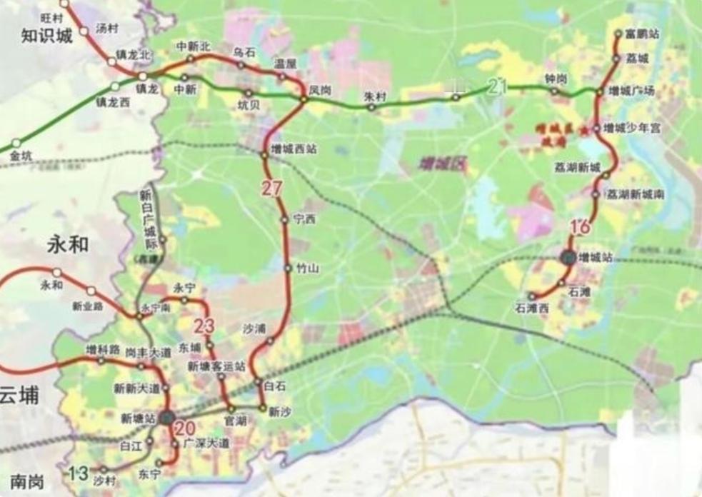 广州地铁规划和建设的动态确实受到诸多因素影响，以下是关于这几条线路的现状及可能原