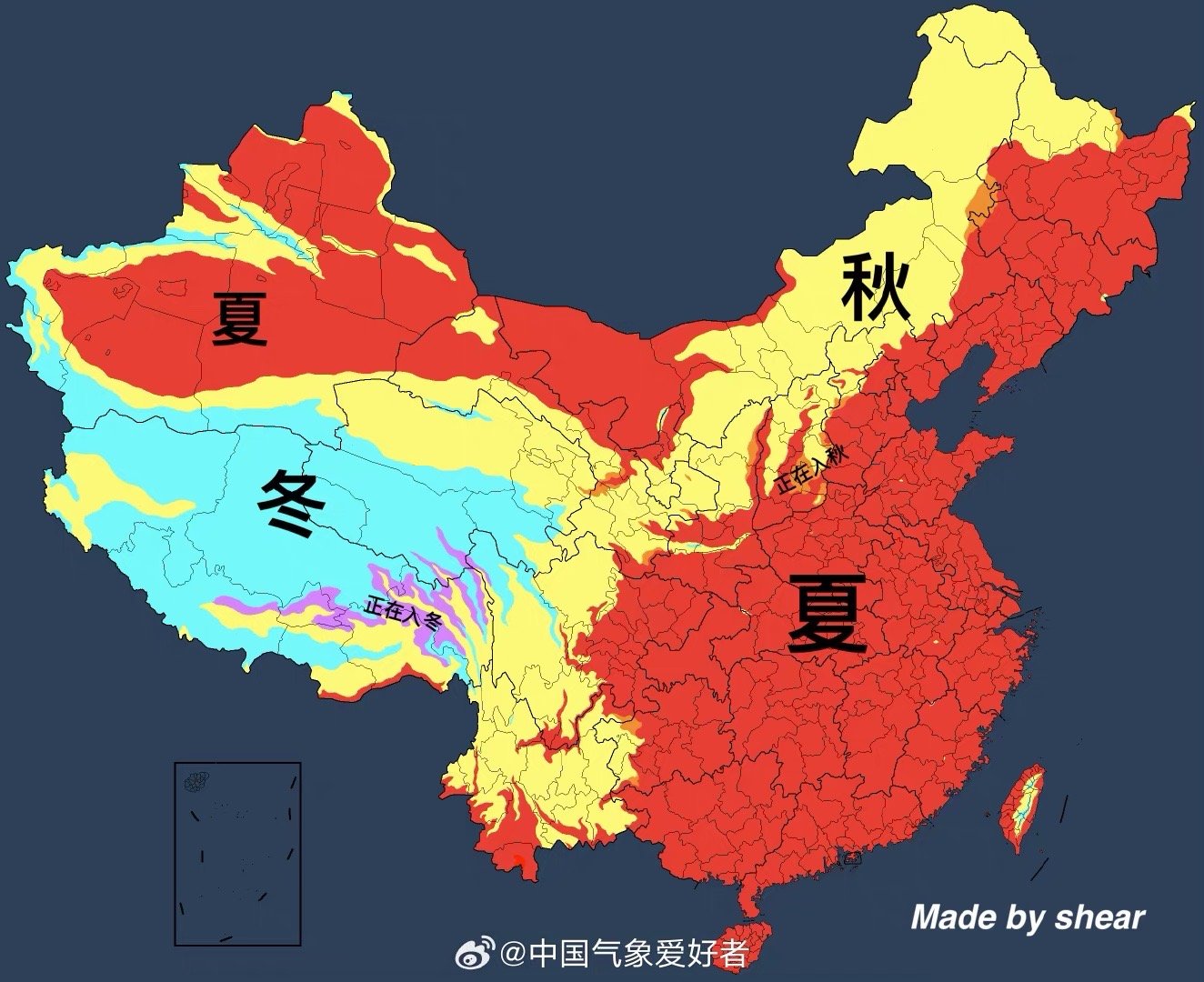 好图如果叠加上各地农作物的成熟度就更好了 ​​​