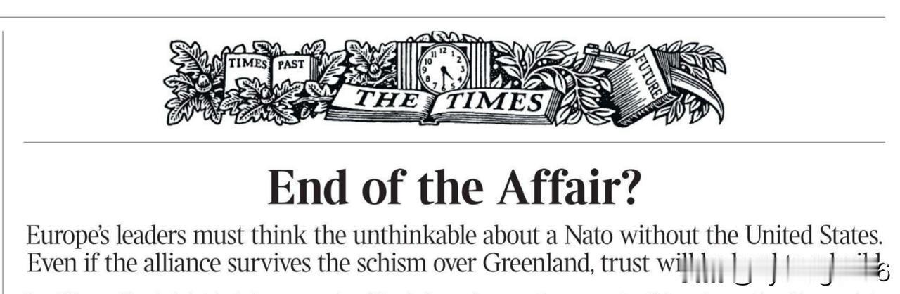 🇺🇸《纽约时报》昨日的社论专栏“这段关系的终结？”邀请我们思考一个难以想象的