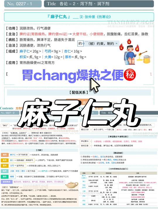 一起学第227篇｜方剂··麻子仁丸