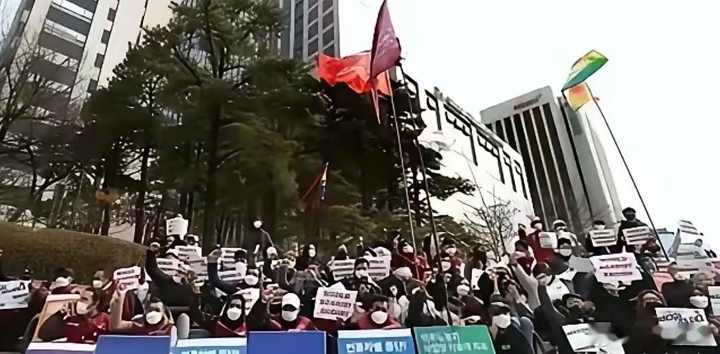 近期，首尔发生了多起集会，主要集中在反华抗议活动。​韩国人赚不到中国的钱了，从震