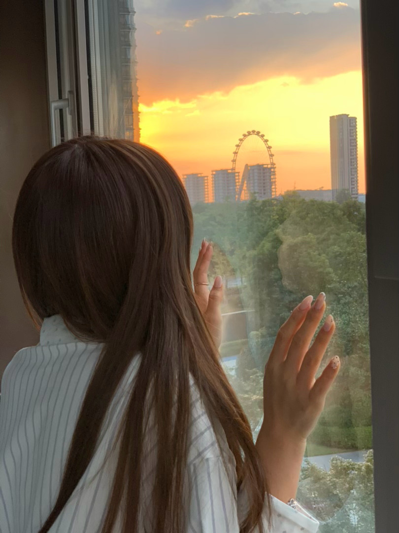 幸福的周末！！！最近总是可以看到漂亮的日落🌅 ​​​