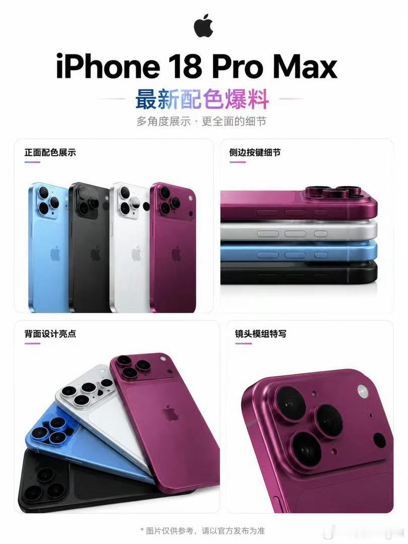 iPhone18ProMax配色这个话题可以养活一整年的科技博主