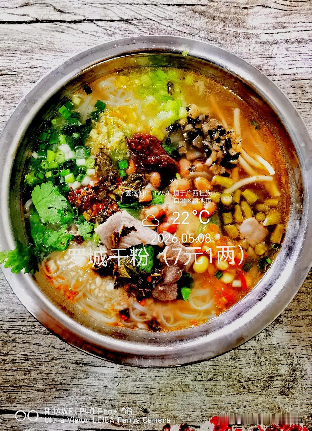月居生活记录（9696）广西壮族自治区河池市（123）品尝小吃47：罗城干粉（7