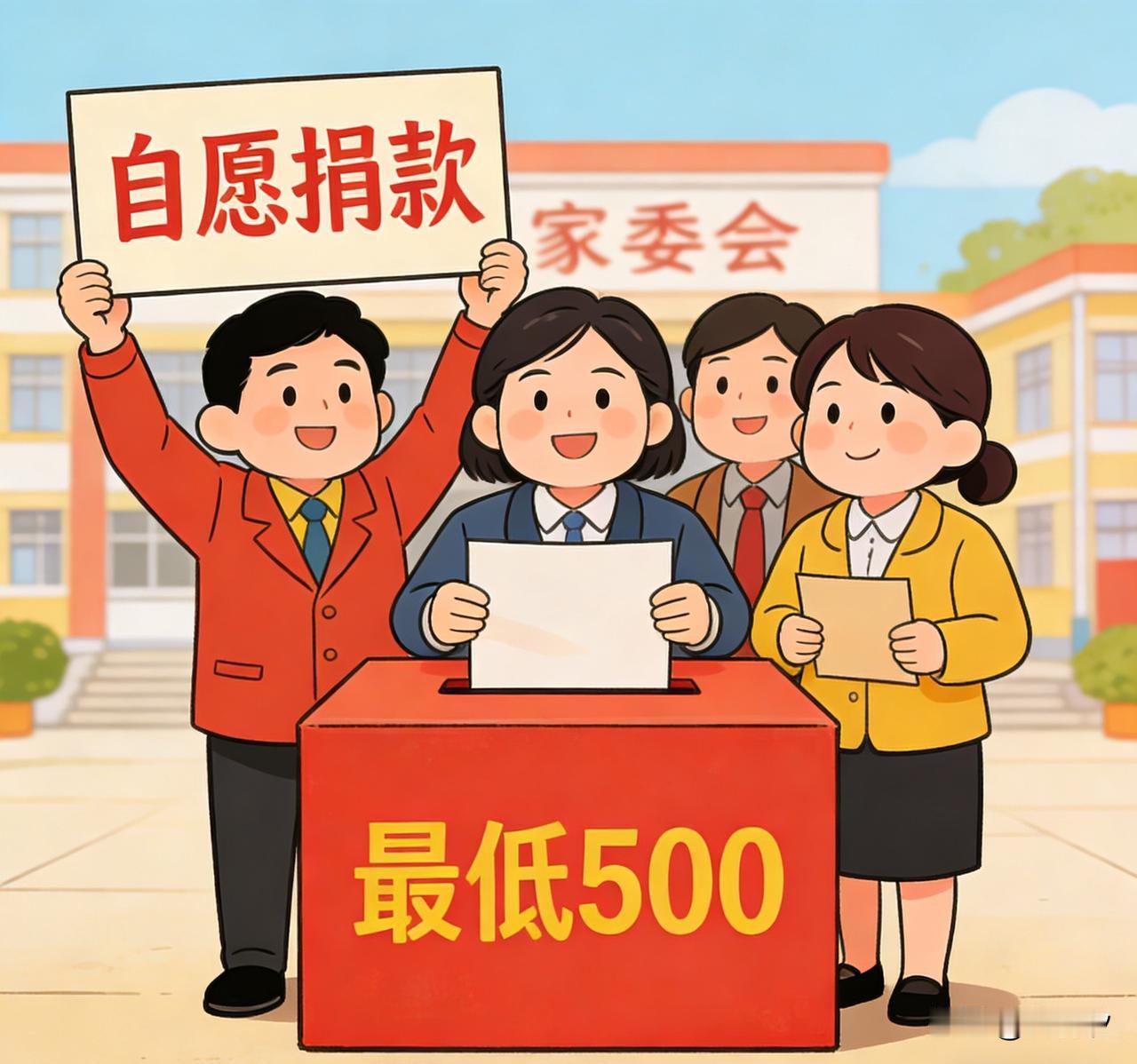 你是如何看待家委会强制家长捐款的？
所谓自愿捐款，实则强制要求，家委会这波操作，