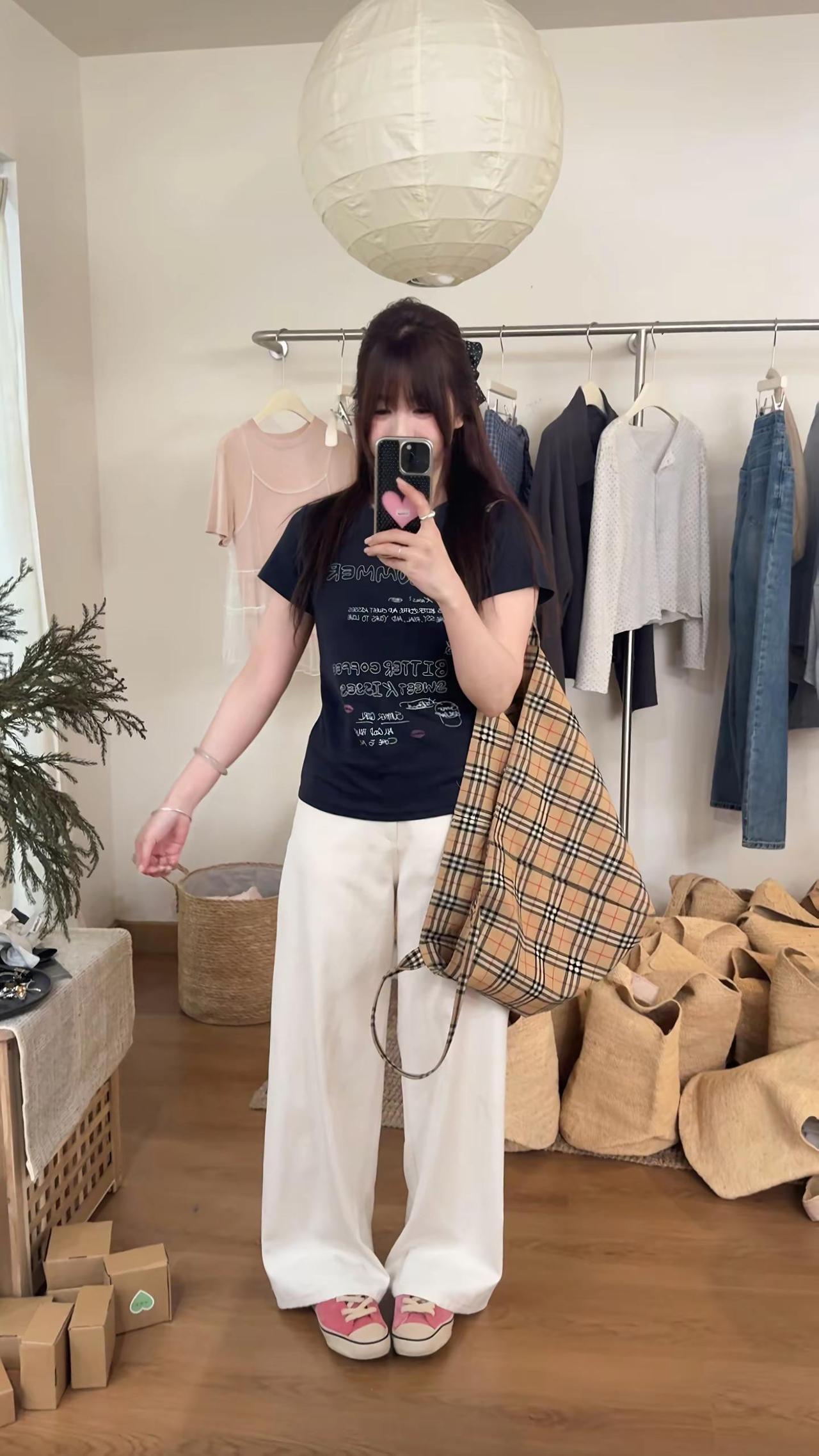 108斤夏天带来的精致感。梨形身材穿搭 显瘦穿搭