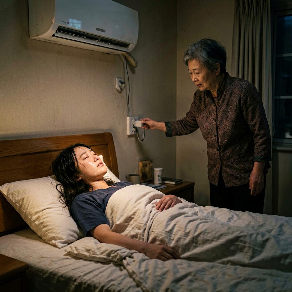 我表姐跟婆婆吵到整栋楼围观，就因为婆婆半夜关她空调

我远房表姐跟她婆婆吵到整栋