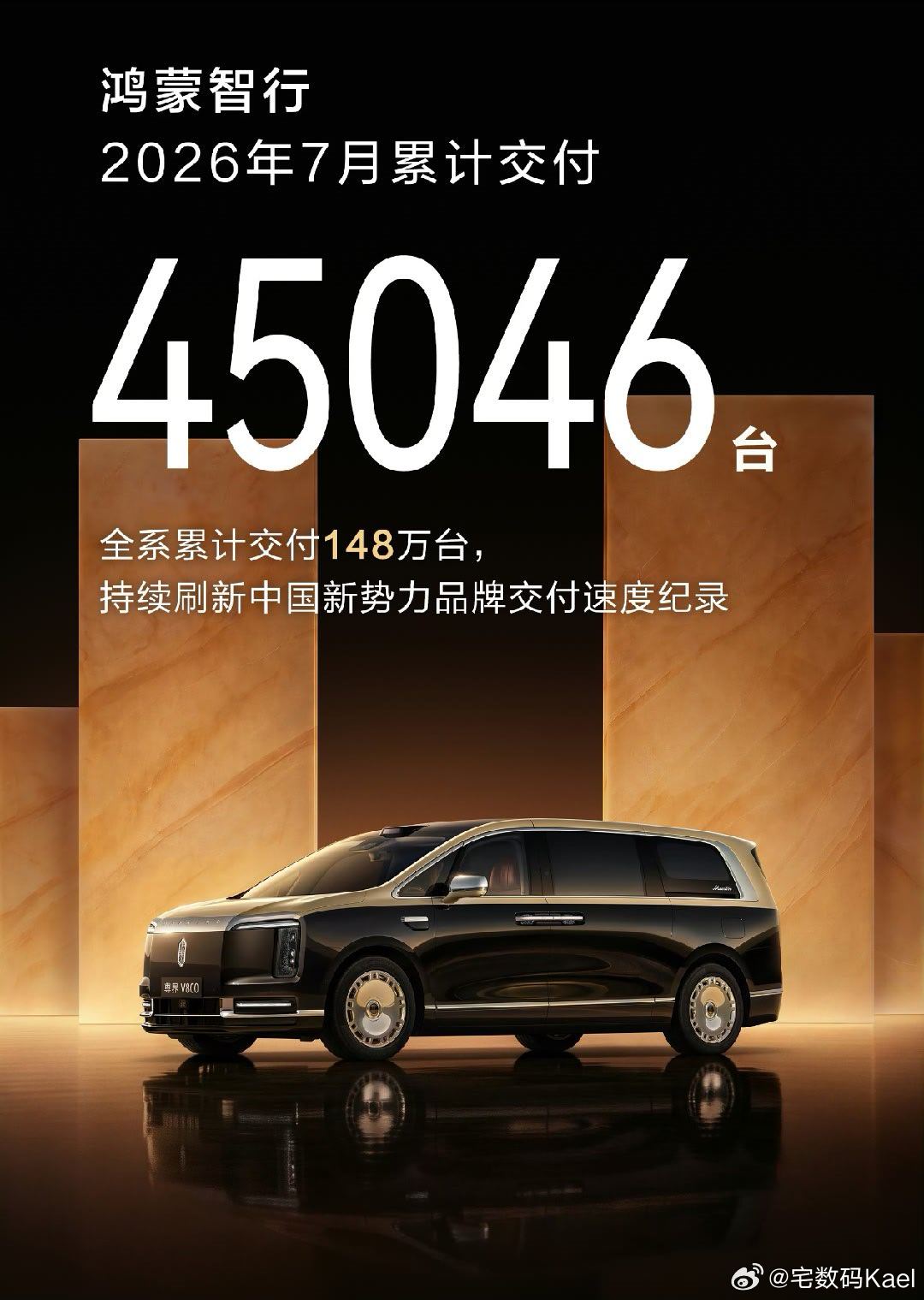 鸿蒙智行7月交付45046台，这个成绩，大家觉得如何？之前主要是问界M9+M6、