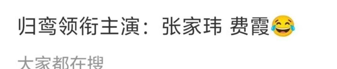 归鸾领衔主演张家玮费霞林允痛失艺名 为什么不把原名放括号里？这样真的很奇怪，仿佛