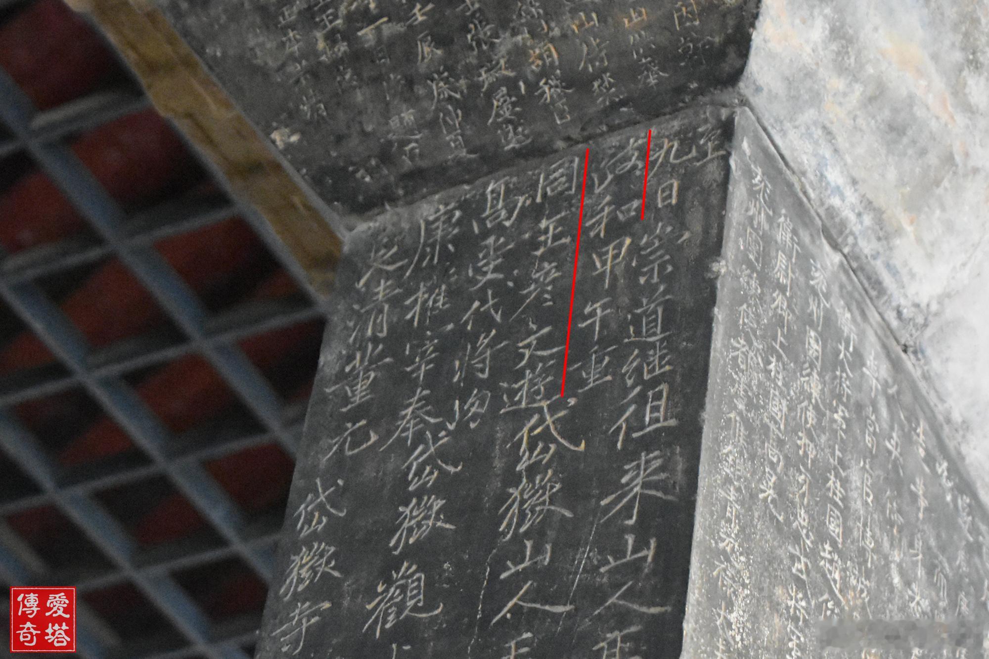 重阳题记（6）山东泰安岱庙双束碑立于唐代，上面有大量唐代题记，也有少量宋代题记，