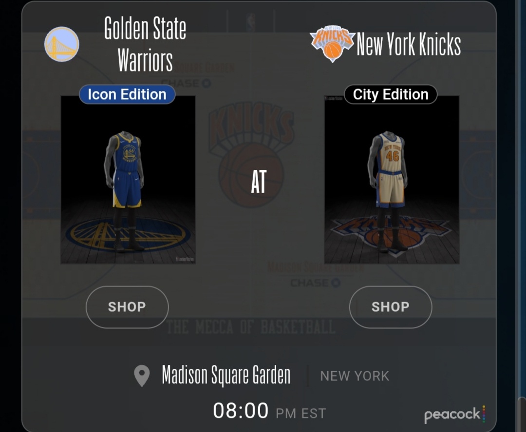 明日勇士vs尼克斯球衣计划金州勇士勇士vs尼克斯金州勇士