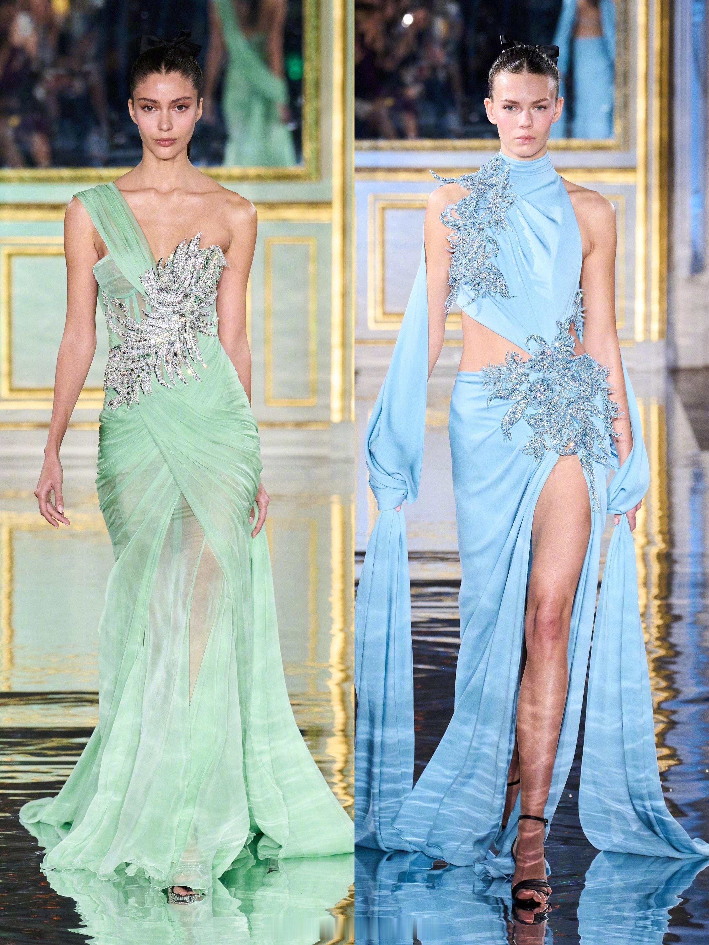 Zuhair Murad 2025春夏高定赏心悦目的色彩、珠光宝气的刺绣钉珠、流