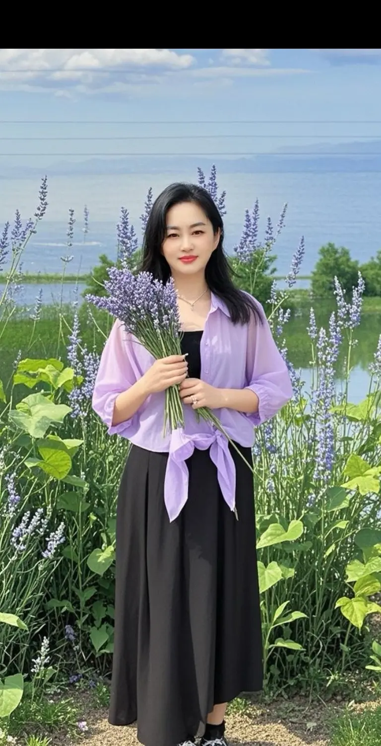 紫韵悠然  穿搭 简单平凡的生活就是幸福