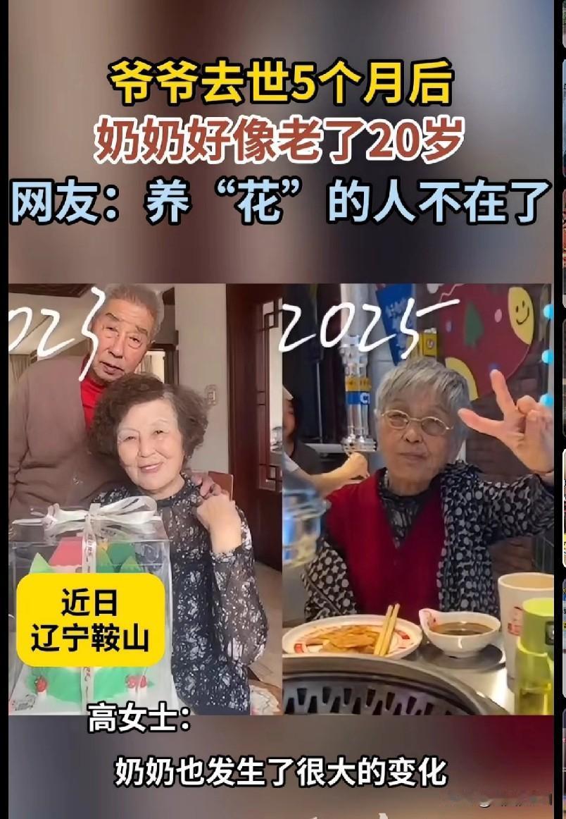 看完鼻子酸了！爷爷走5个月，奶奶像老了20岁
 
辽宁鞍山这组对比图，谁看了能不