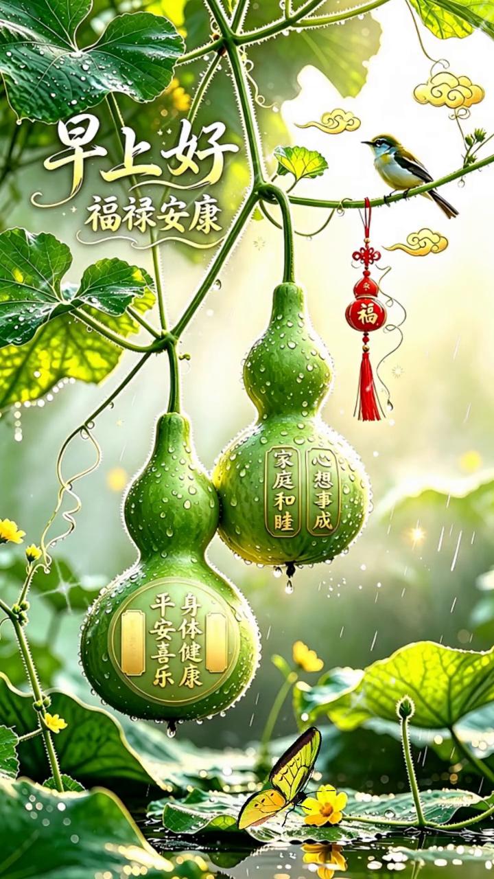 早上好，福禄安康。