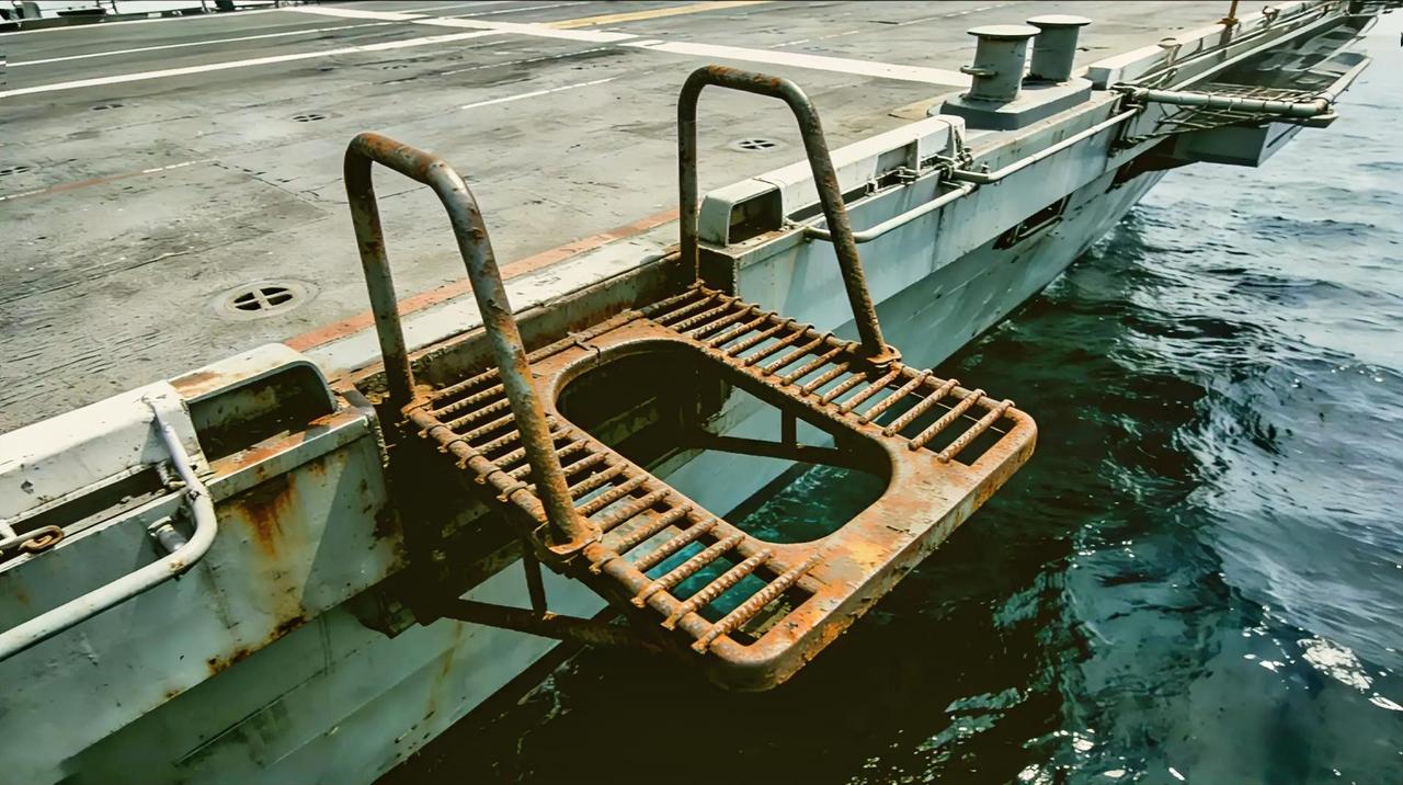 福特号航母的厕所不是总堵吗，在飞行甲板边缘加装一些这种固定式的简易厕所装置，就从