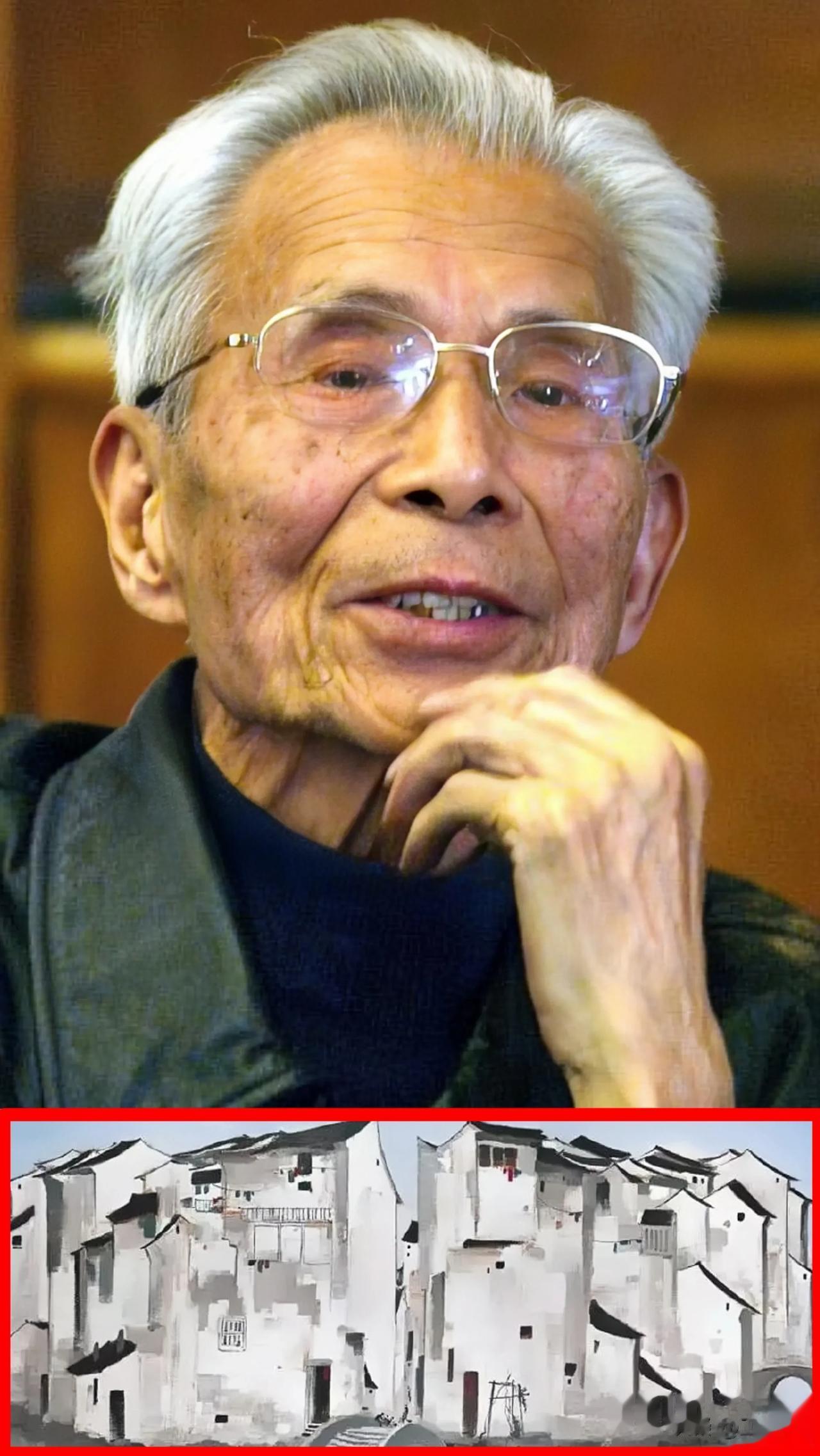 知名画家吴冠中，晚年时想画一幅最高水准的山水画，整整耗时12年终于封笔，妻子展开