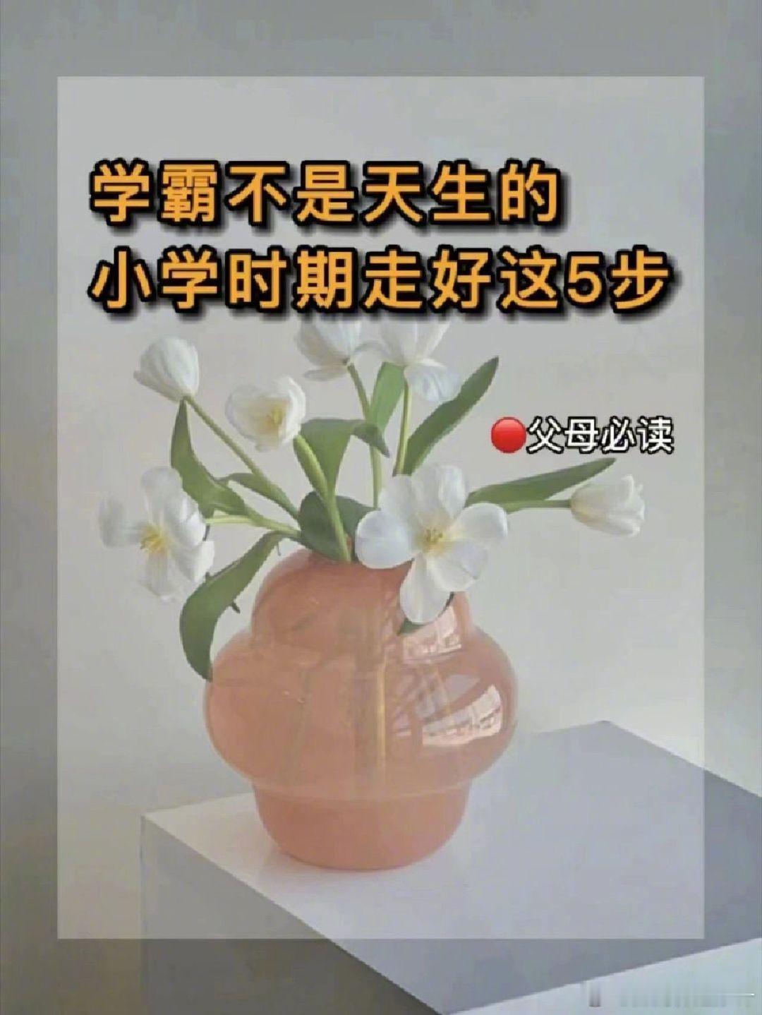 学霸不是天生的，小学时期走好这几步。 