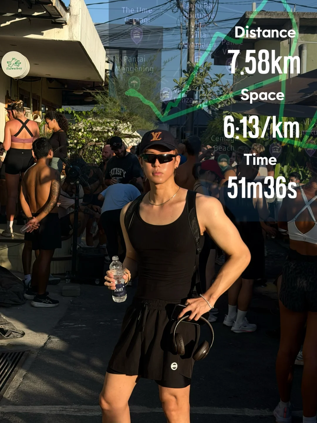 在巴厘岛和世界各地的runner一起晨跑