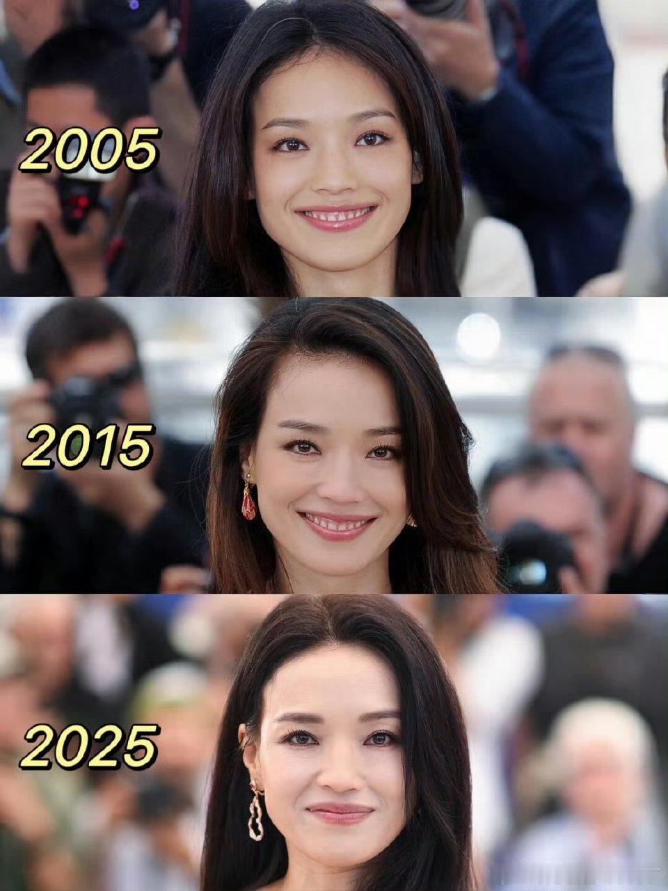 20年过去了，舒淇戛纳生图就没变过[裂开]...反而觉得现在比年轻时候更好看 ​