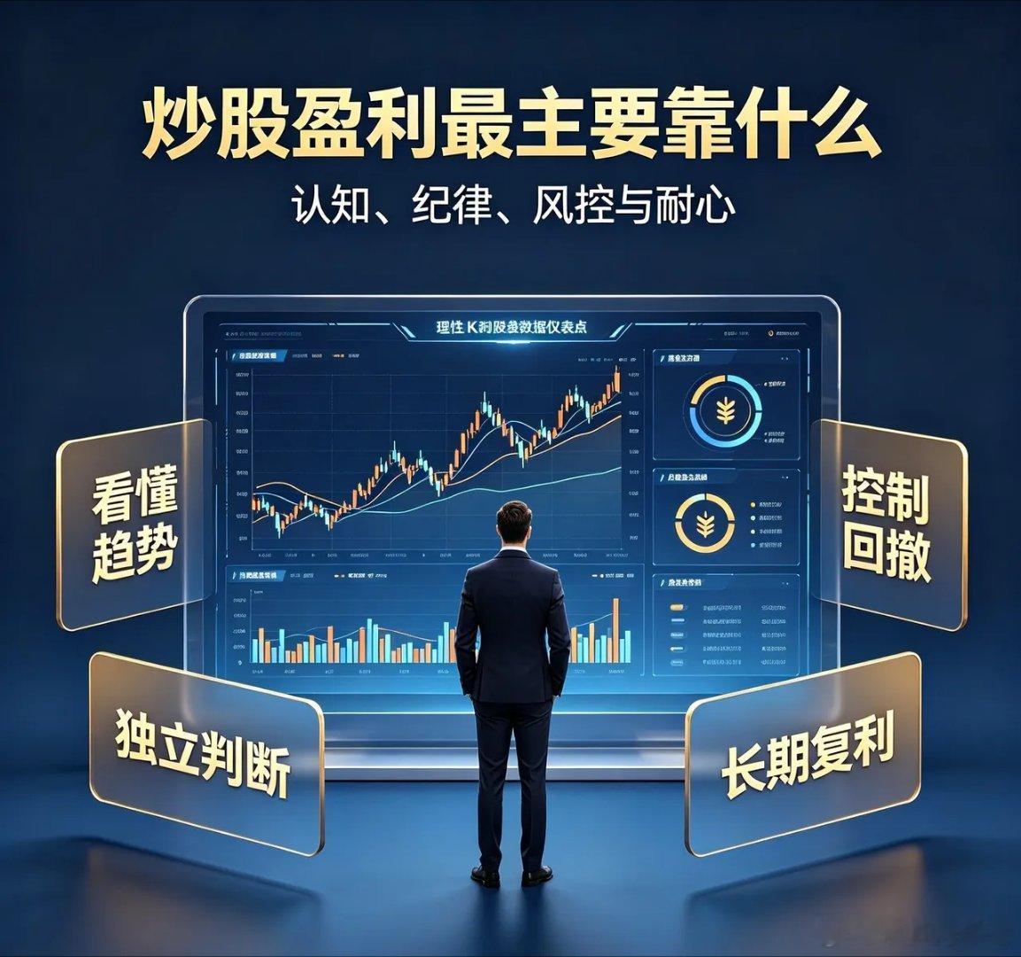 炒股盈利，从来不靠运气，只靠这三样核心！很多散户炒股总以为，盈利靠消息、靠行情、