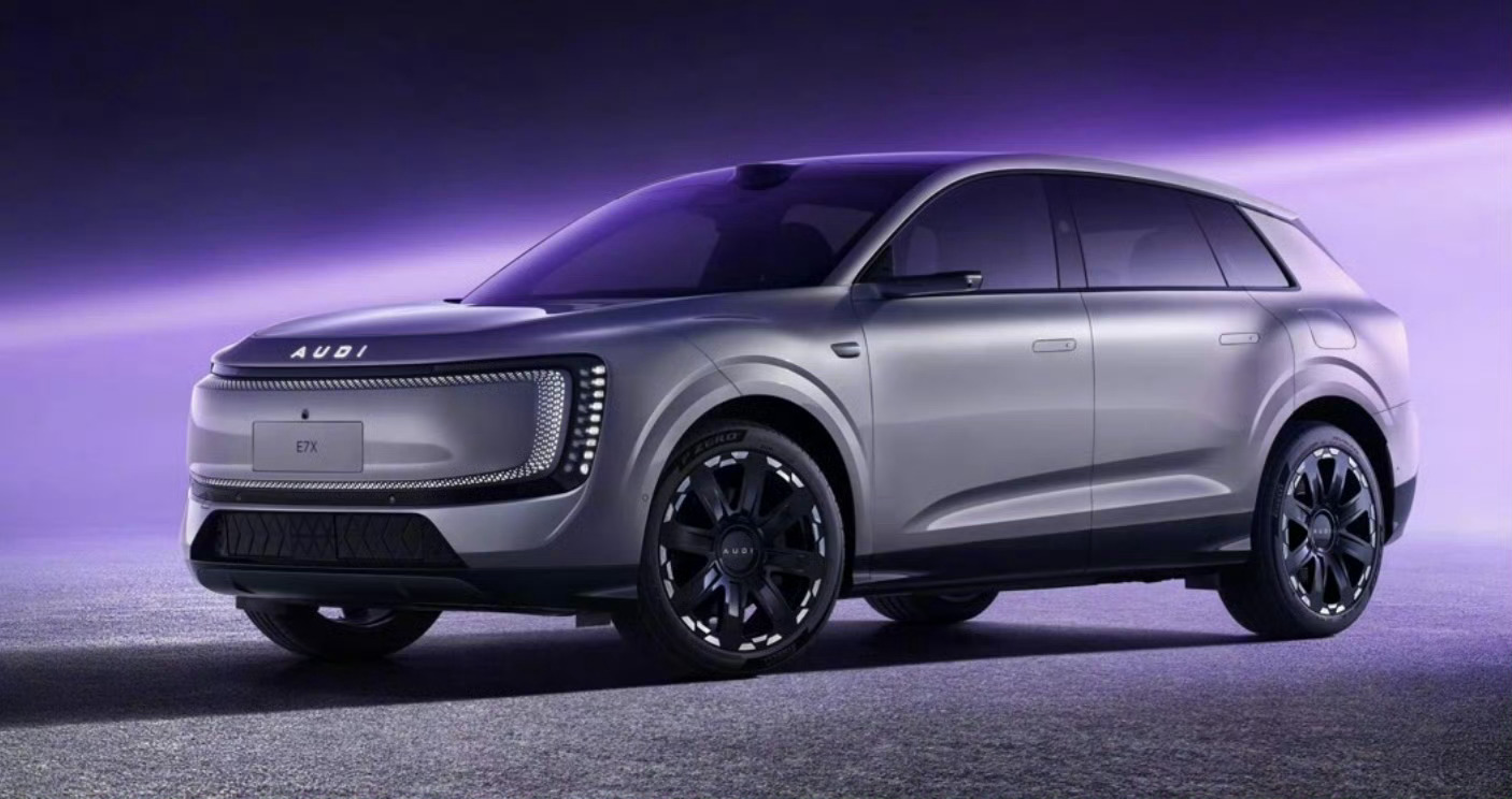 上汽奥迪AUDI E7X申报图，轴距超3米。这个设计Ok不