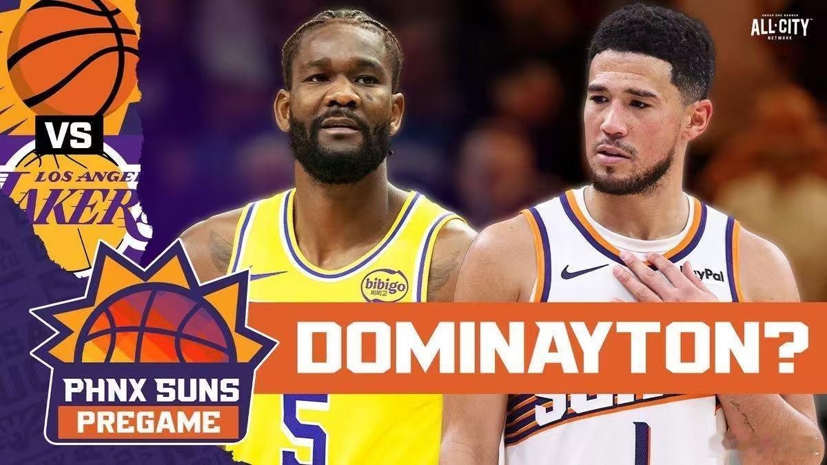 明天上午10:30，在五星体育电视直播太阳VS湖人。太阳队已经锁定西部第7，布克