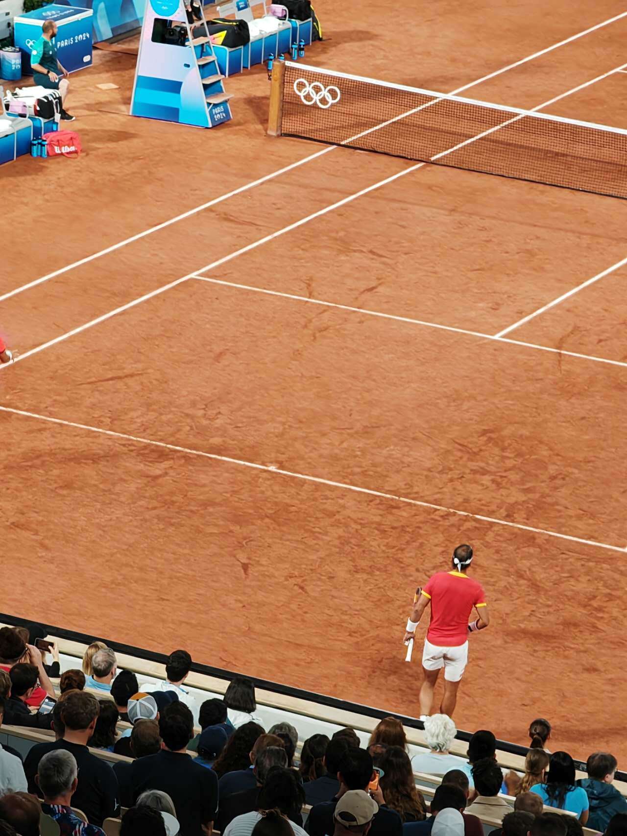 今天好机油代我去菲利普-夏蒂埃球场了，四舍五入我也算看到豆子的奥运会比赛了[并不