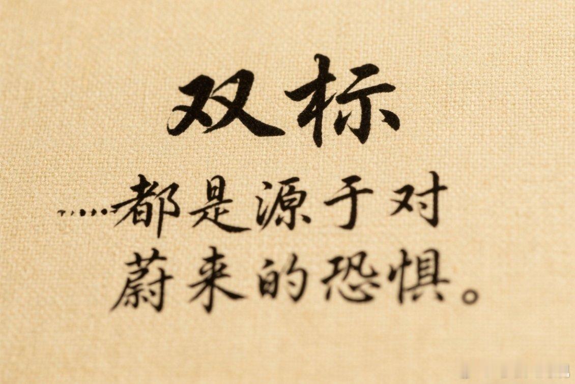 其实想知道哪些人在黑蔚来很简单。只要通过观察他们对于同样的一件事发生在其他品牌和