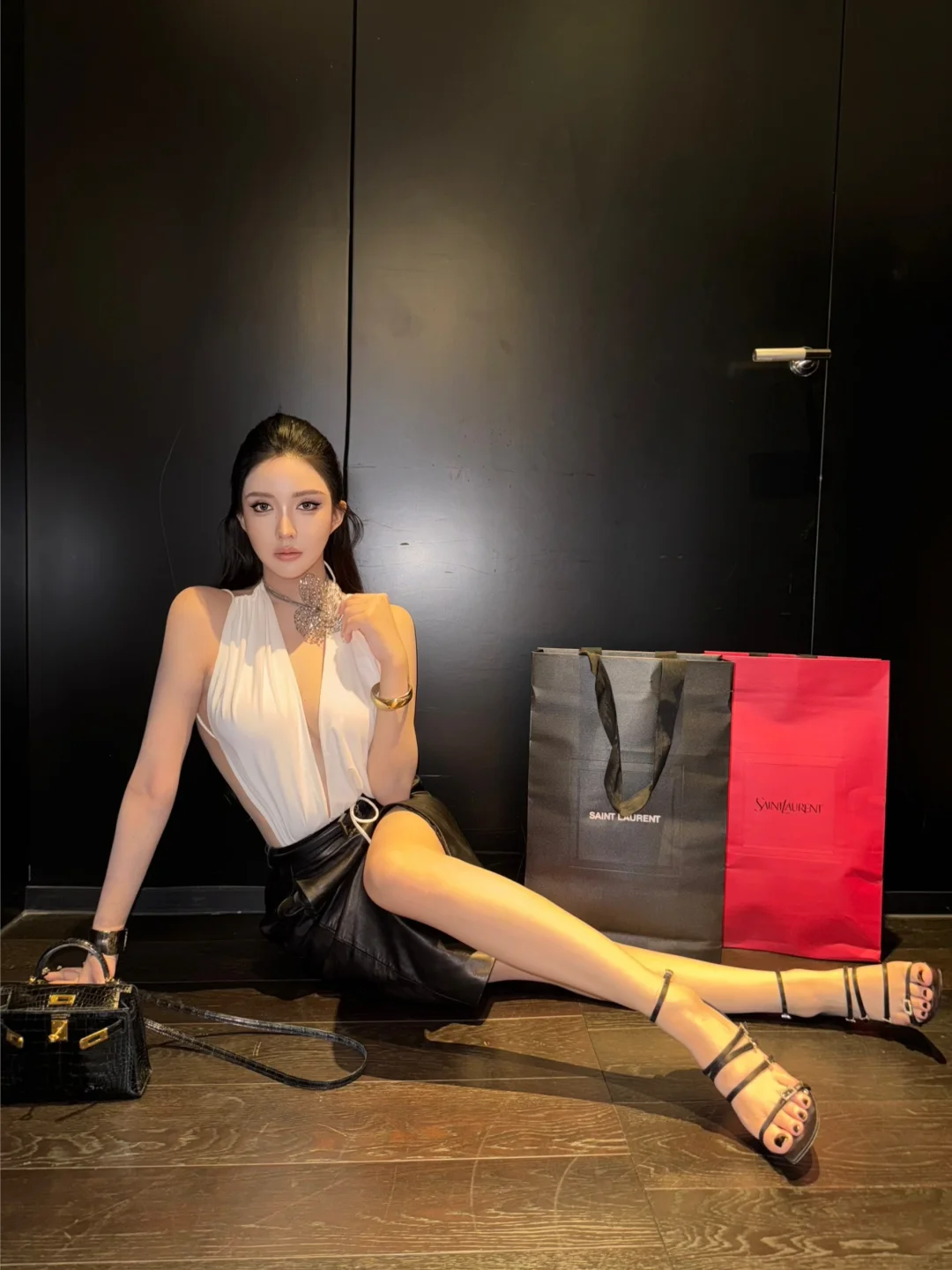 Nighty time🖤❤️御姐风成了舒适区