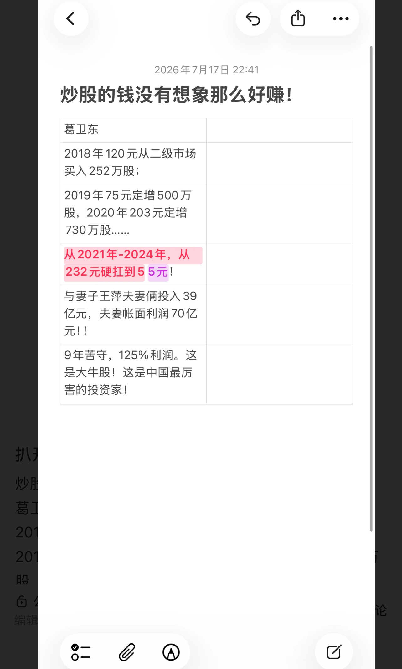 中国投资界首富，第一牛散葛卫东的兆易创新投资故事。2018年股灾抄底，从232扛