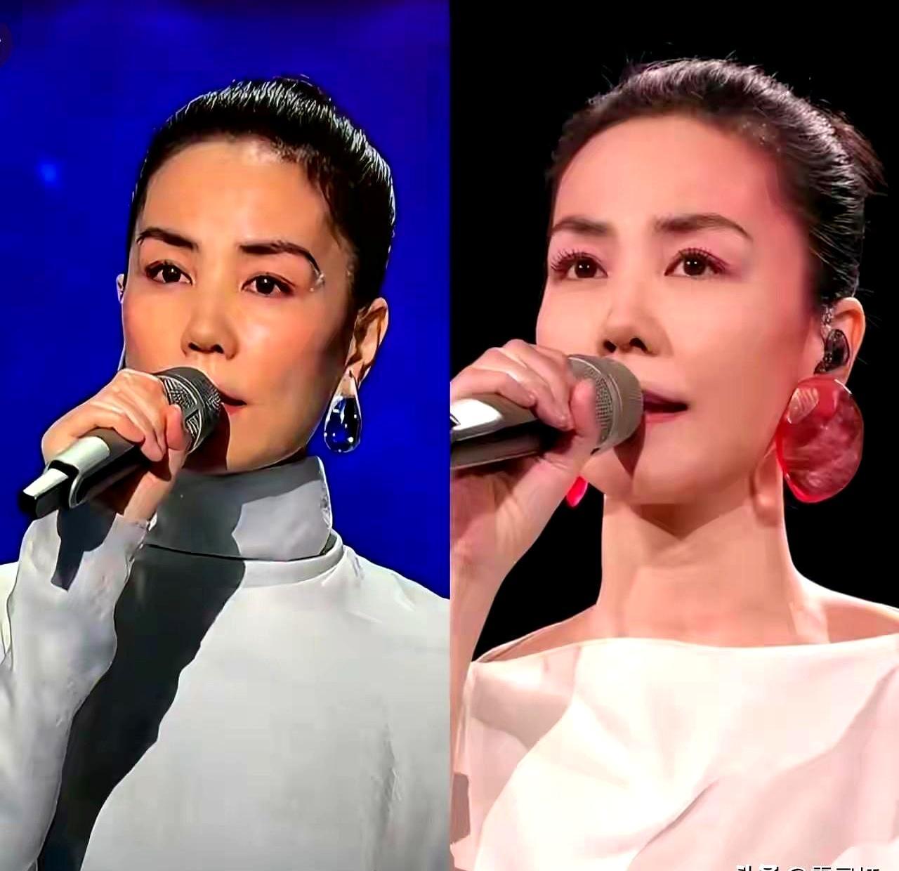 一开口天籁，热搜第一却是：谁给王菲画的眉毛？
 
镜头怼脸，两道硬邦邦的眉毛直接