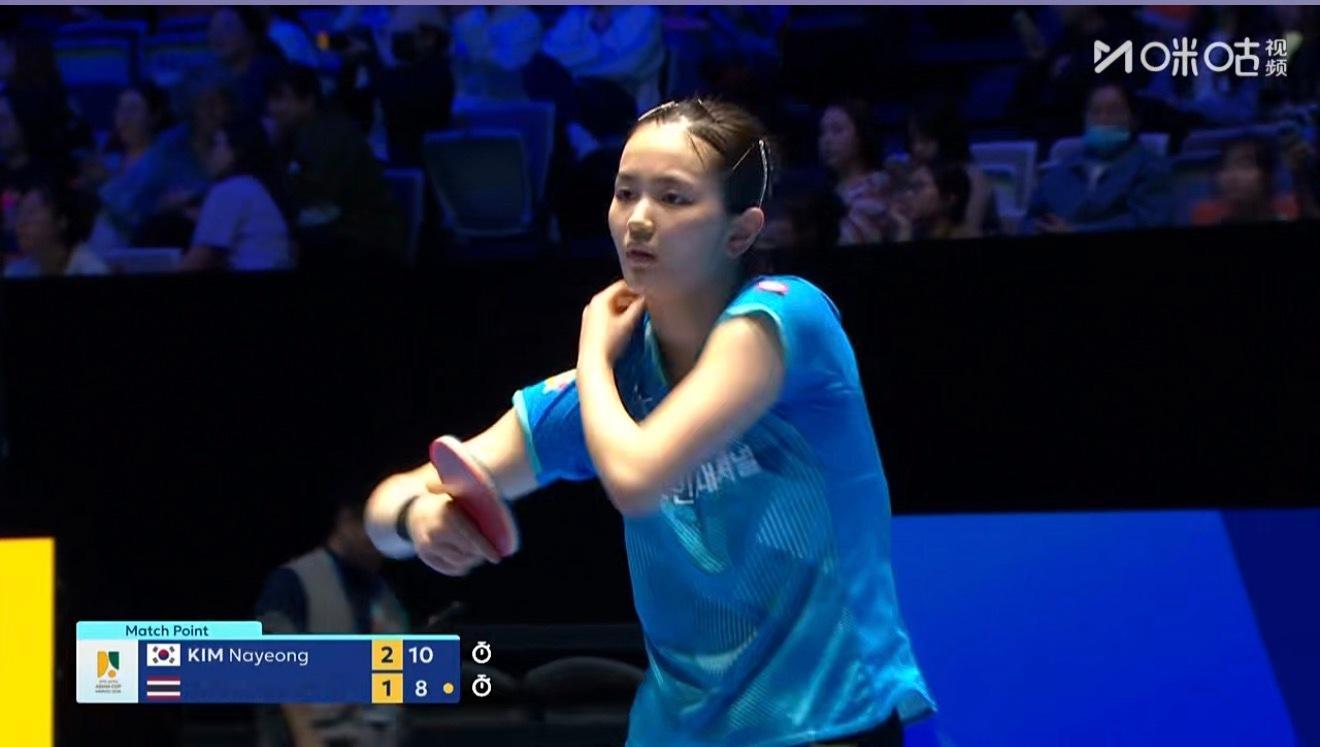 2026海口亚洲杯女子组R3张本美和3-1斯瓦斯提卡（11-6 11-3 9-1