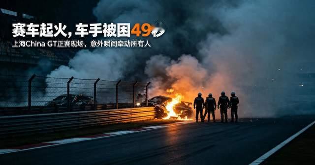 一句我欠你一条命！赛车手放弃比赛，49秒火海救下对手