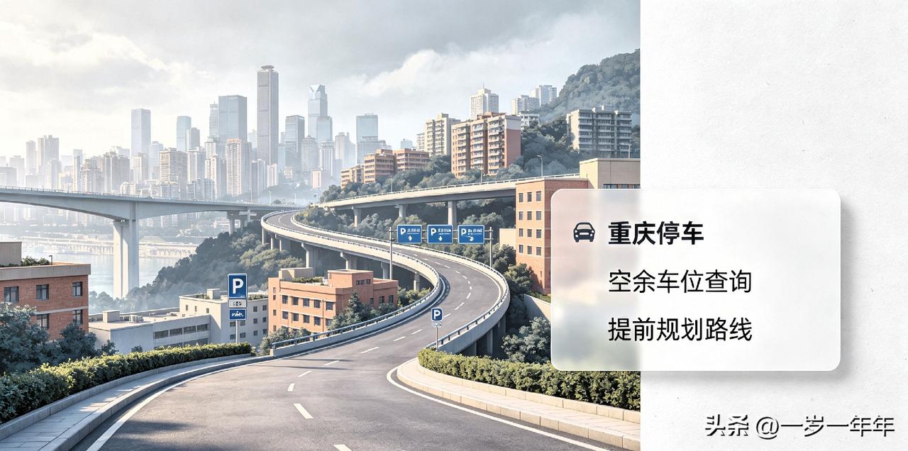 重庆停车这件事，以后要方便不少了。
 
重庆城爬坡上坎，找车位一直是很多司机头疼