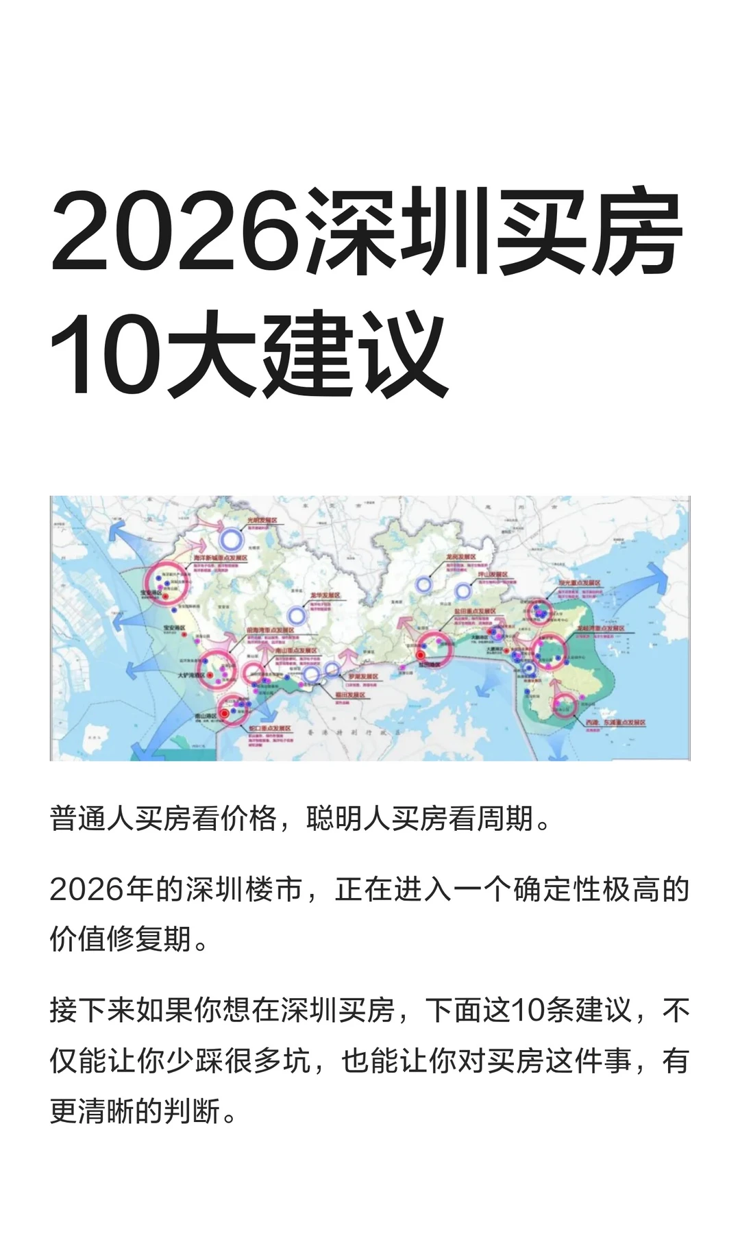 2026深圳买房10大建议