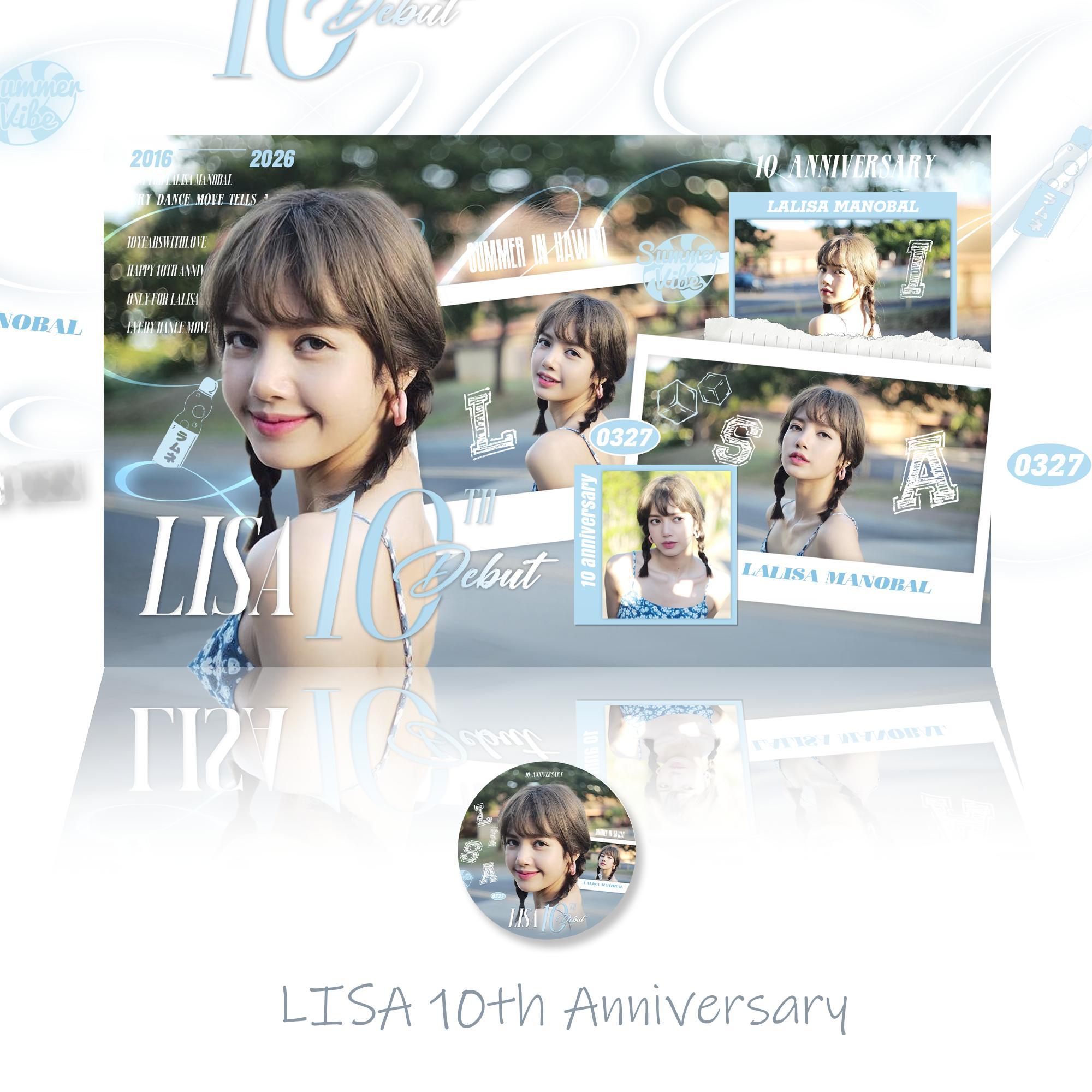 LISA  🩷 LISA出道十周年快乐 【周年版头】260808. 十年，对你
