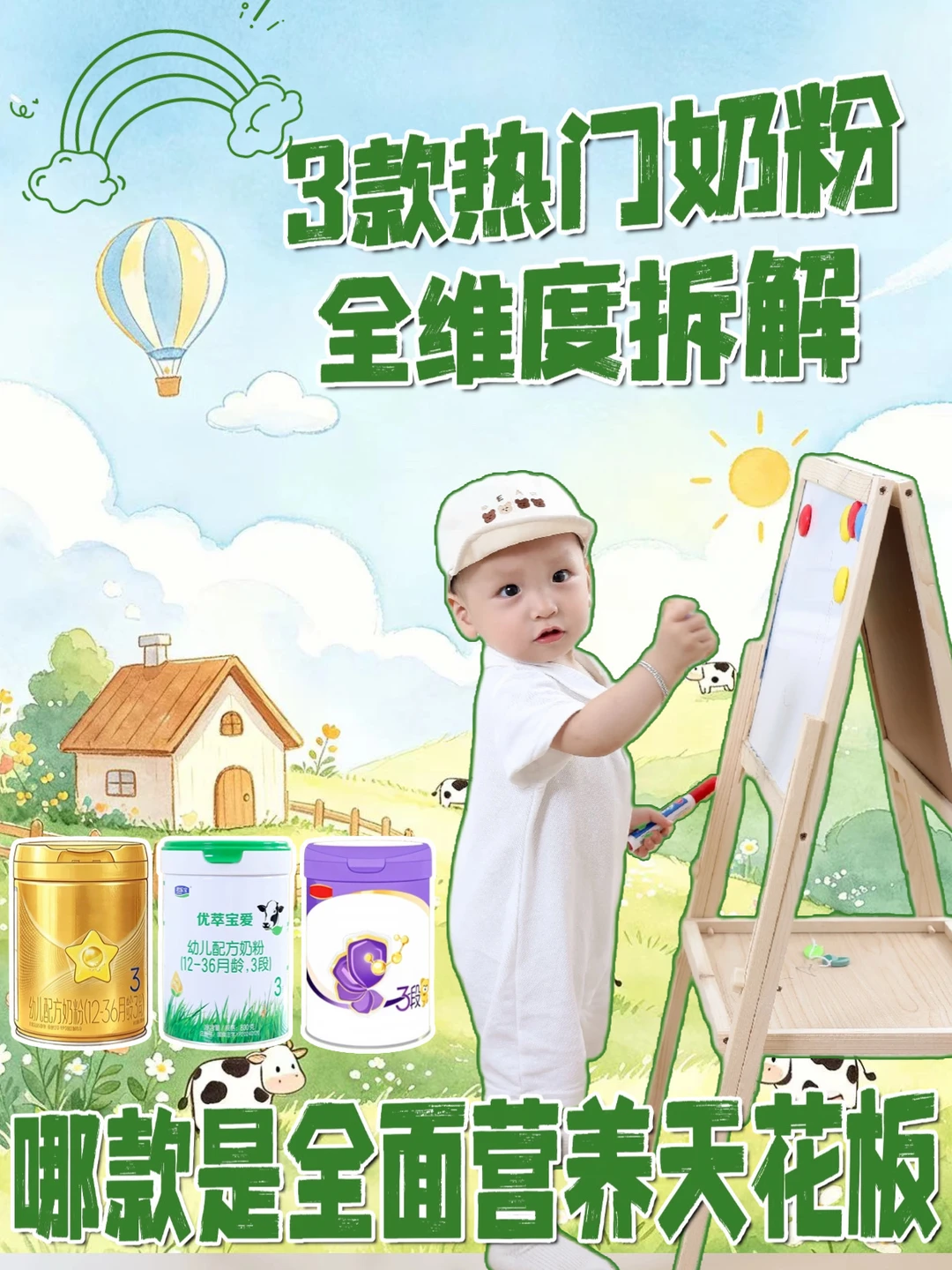 园长妈妈亲测3🔥奶粉，全面营养天花板