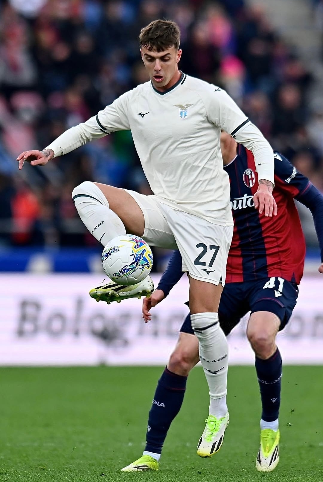 意甲联赛 拉齐奥客场2：0击败博洛尼亚队，丹尼尔·马尔蒂尼🇮🇹首发出场62分