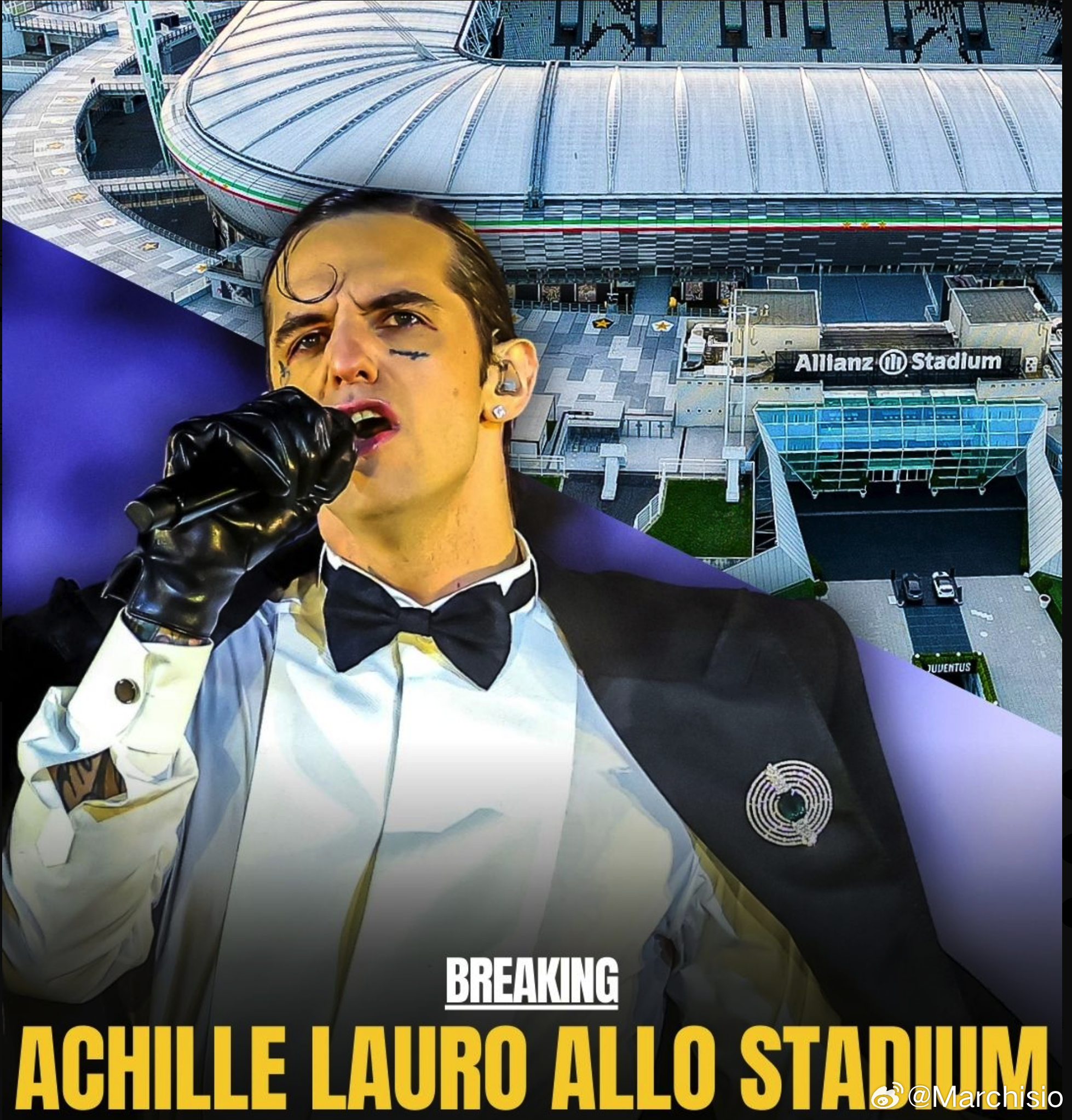 官宣：意大利新生代歌手阿基尔·劳罗（Achille Lauro）将于2026年6