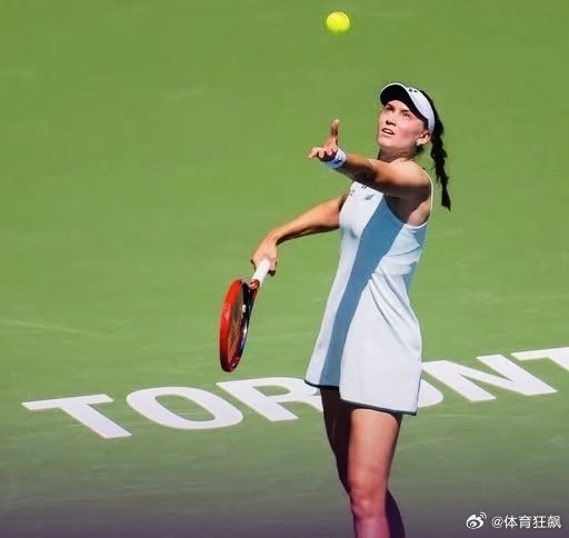 WTA1000多伦多站今晚继续女单下半区1/16决赛的较量。刚刚结束的比赛中，下